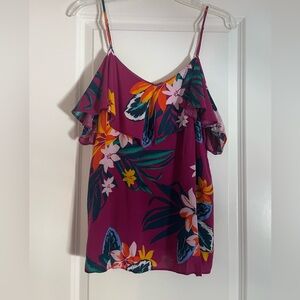 Women’s Old Navy Floral Blouse in Tropical Print, size M